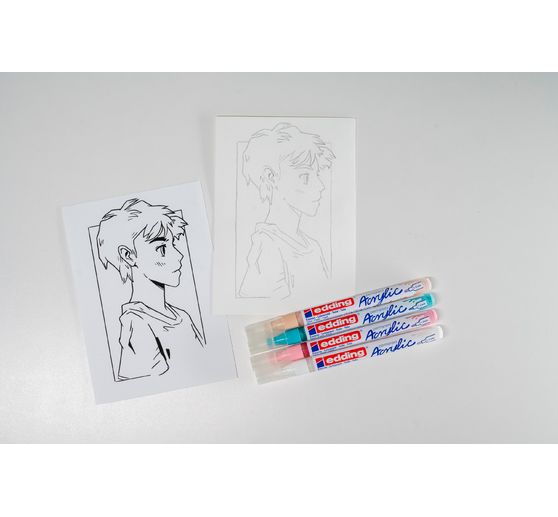Set créatif edding « Manga »