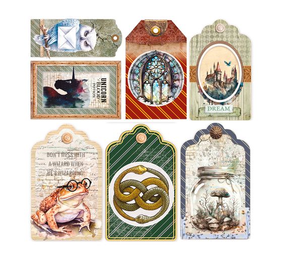Papier vitrail à motifs « Wizard Academy »
