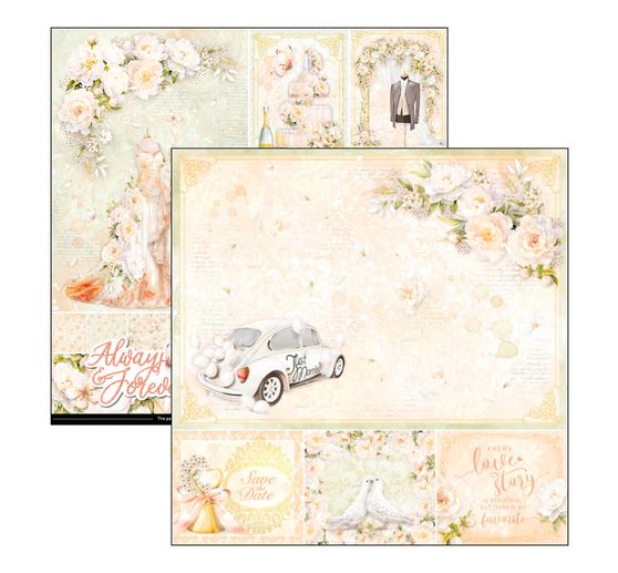 Papier scrapbooking « Always & Forever »