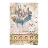 Motif straw silk "Wizard Academy - Magic Castle"