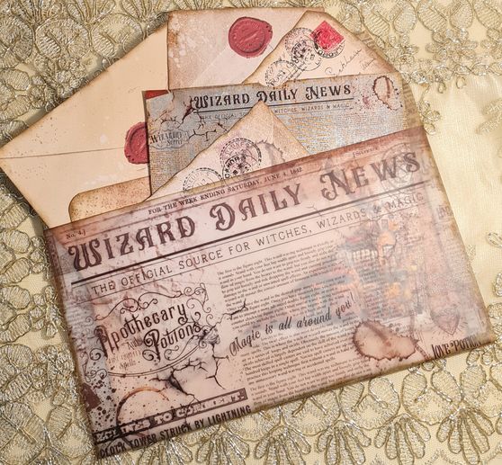 Papier vitrail à motifs « Wizard Academy »