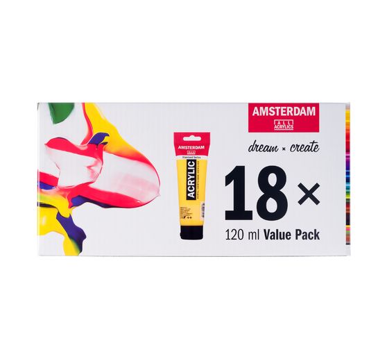 Set de peintures acryliques Talens AMSTERDAM « Value Pack »