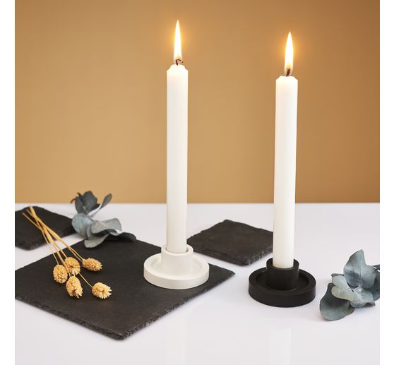 Moulesen silicone « Bougeoir pour bougie chandelle »