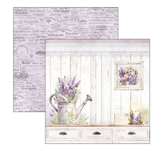 Papier scrapbooking « Morning in Provence »