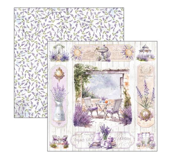 Papier scrapbooking « Morning in Provence »