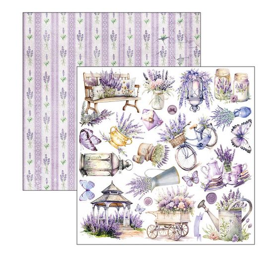 Papier scrapbooking « Morning in Provence »