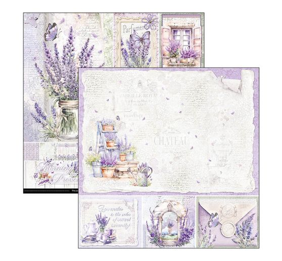 Papier scrapbooking « Morning in Provence »