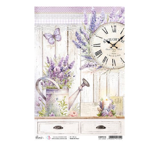 Soie de paille à motifs « Morning in Provence – Cozy Corner »