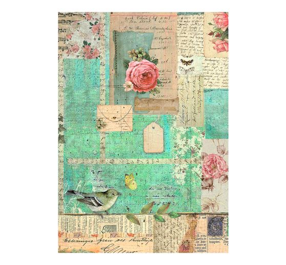 Motif straw silk backgrounds "Garden"