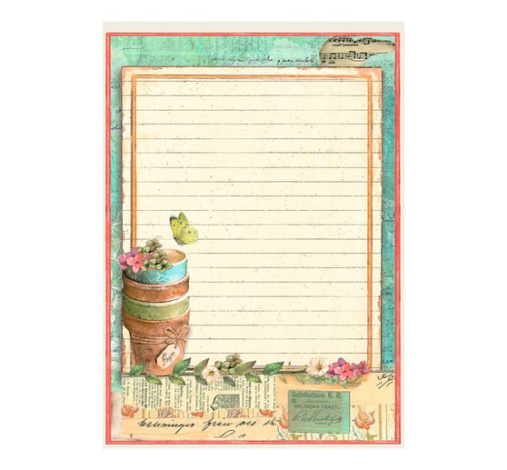 Motif straw silk backgrounds "Garden"