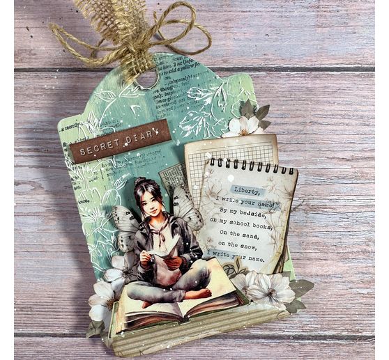 Bloc de papier scrapbooking « Secret Diary »