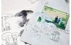 Sizzix Framelits gabarit d'estampe et Clear Stamps "Painted Pencil Mushrooms"