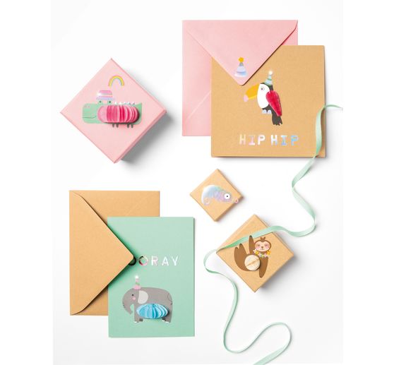 Stickers boules papier alvéolé « Jungle »