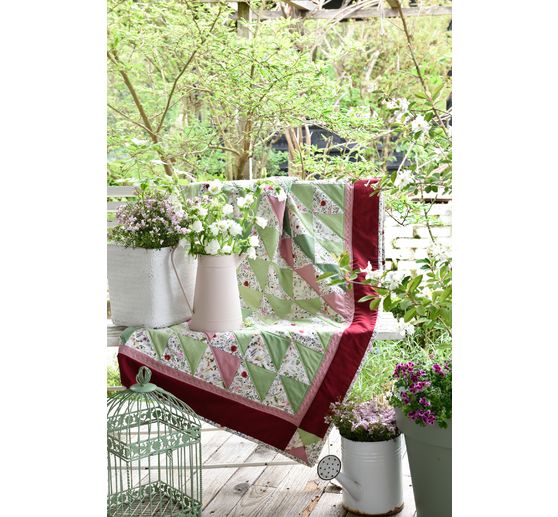 Tissu tissé au mètre Westfalenstoffe « Vichy rayures vertes »