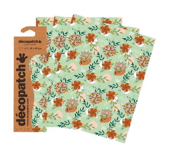 Papier Décopatch « Dahlia »