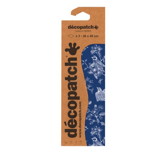 Papier Décopatch « Fleurs et oiseaux »