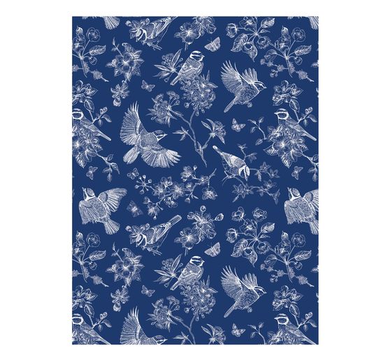 Papier Décopatch « Fleurs et oiseaux »