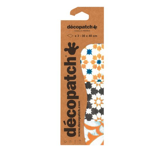 Papier Décopatch « Carreaux de mosaïque Multicolore »
