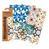 Papier Décopatch « Carreaux de mosaïque Multicolore »