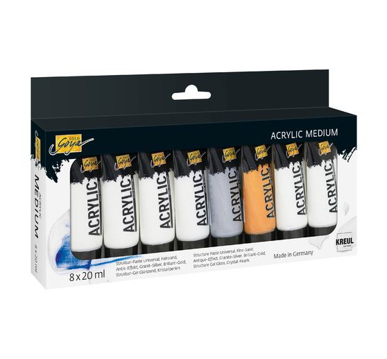 SOLO GOYA Acrylic Medium 20 ml tubes set of 8