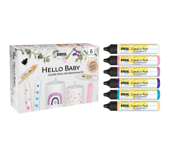 Candle Pen KREUL « Hello Baby », set de 6