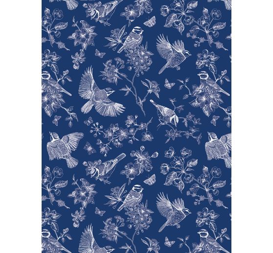 Décopatch Pocket Hot-Foil Collection Mix and Patch "Nature Royal Blue" (bleu royal)