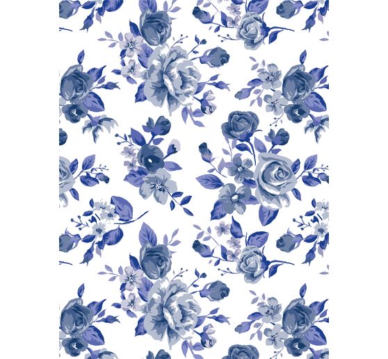 Décopatch Pocket Hot-Foil Collection Mix and Patch "Nature Royal Blue" (bleu royal)