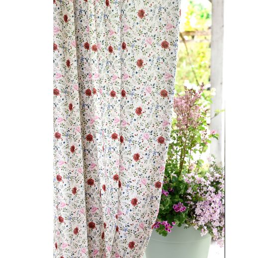 Tissu coton au mètre Westfalenstoffe « Florenz – Roses »