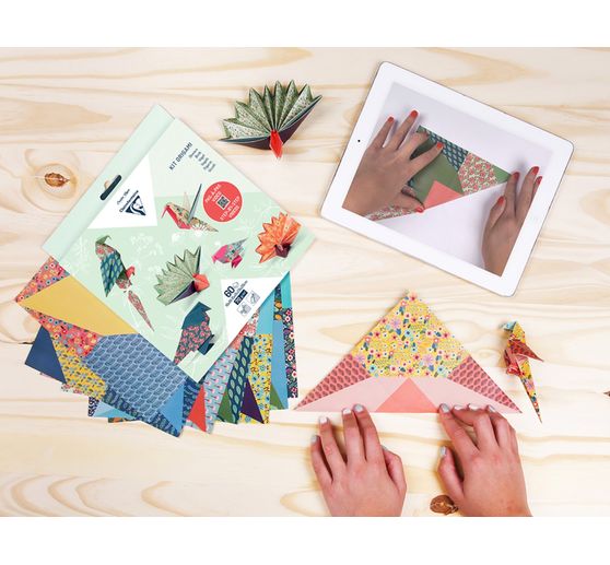 Kit origami « Oiseaux », 60 feuilles