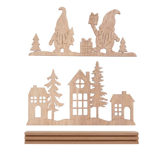 VBS Wooden building kit "Christmas gnomes", 3 parts