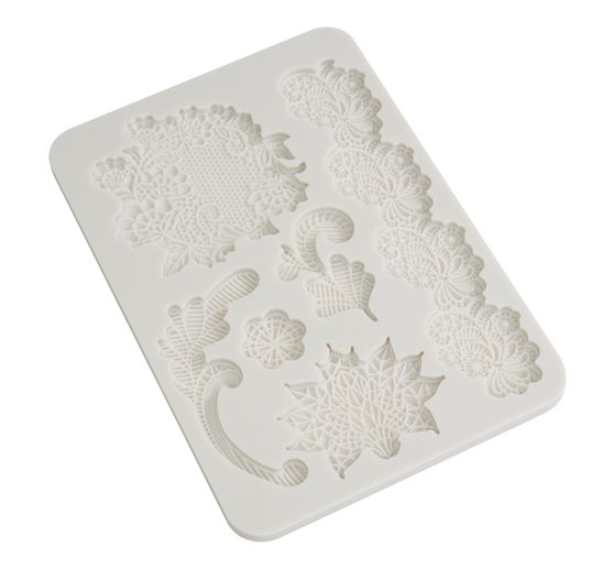 Moule en silicone « Brocante Antiques – Dentelle fleurs »