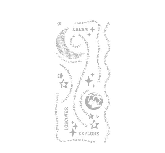 Pochoir « Secret Diary – Diary Dream »