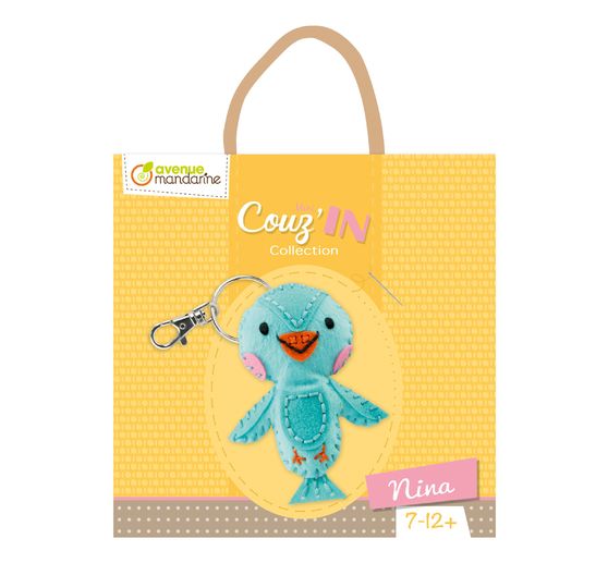 Kit de couture Avenue Mandarine « Mini Couz’IN – Nina l’oiseau »