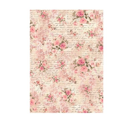 Soies de paille à motifs Backgrounds « Shabby Rose »