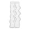 Moule à bougie en silicone « Vague zigzag » avec mèche et aiguille enfile-mèche