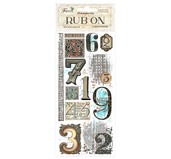 Rub On Transfer paper "Fortune - Numbers"