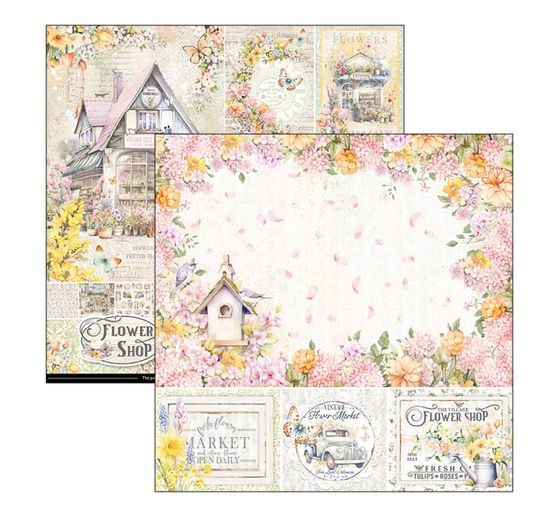 Scrapbook paper "Flower Shop"