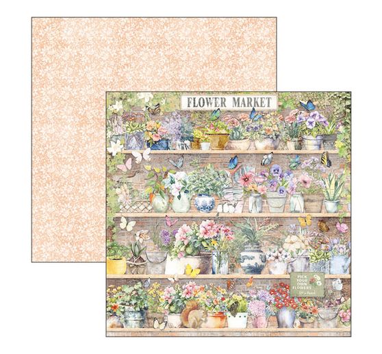 Papier scrapbooking « Flower Shop »