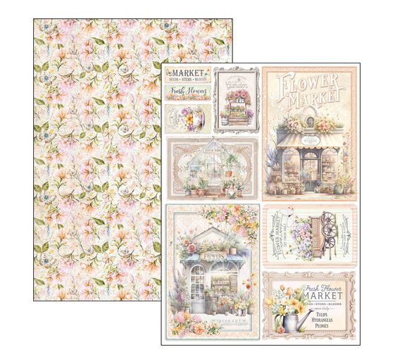Paper set "Flower Shop"