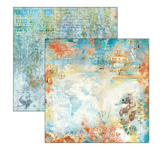 Scrapbook paper "Coral Reef"