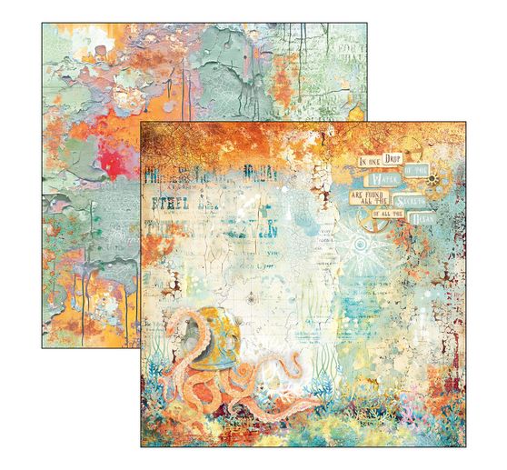 Scrapbook paper "Coral Reef"