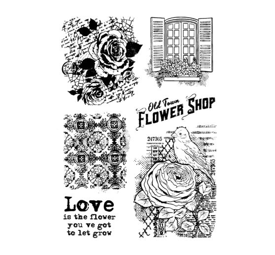 Tampons en silicone « Flower Shop »