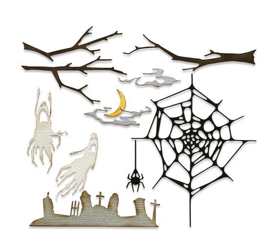 Sizzix Thinlits gabarit d'estampe "Fright Night by Tim Holtz"