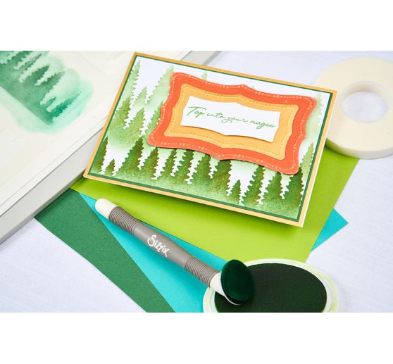 Sizzix A5 Stencil "Cosmopolitan - The View by Stacey Park"