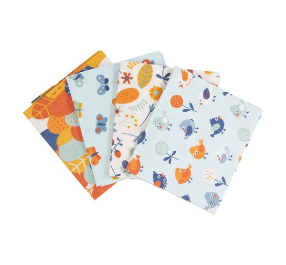 Assortiment de tissus Patchy « Oiseaux et papillons »
