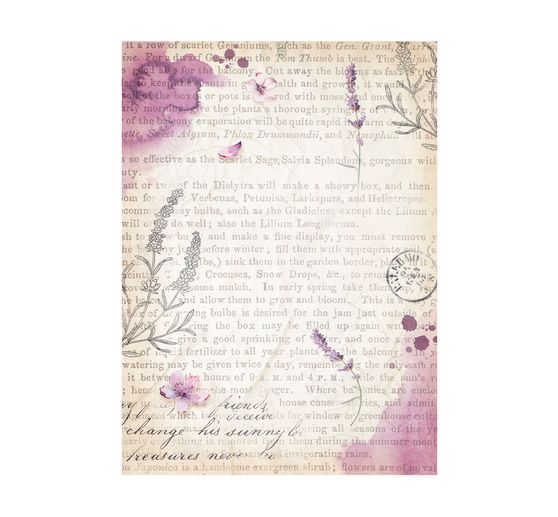 Soie de paille à motifs Backgrounds « Lavander »