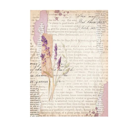 Soie de paille à motifs Backgrounds « Lavander »
