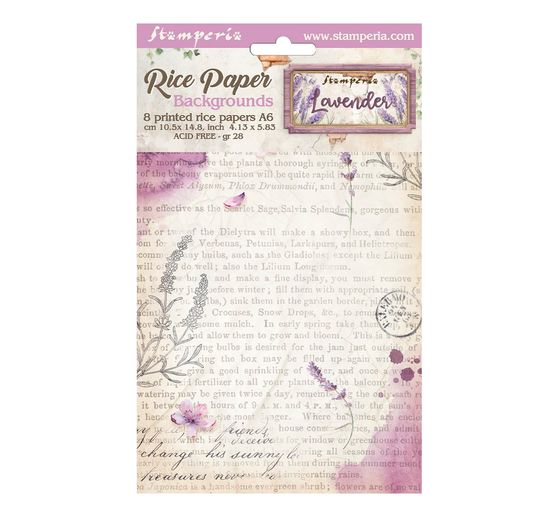 Soie de paille à motifs Backgrounds « Lavander »