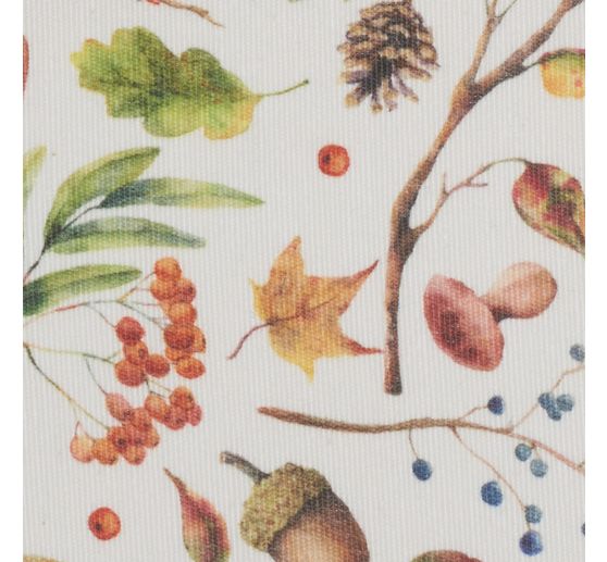 Motif fabric linen look "Autumn magic"