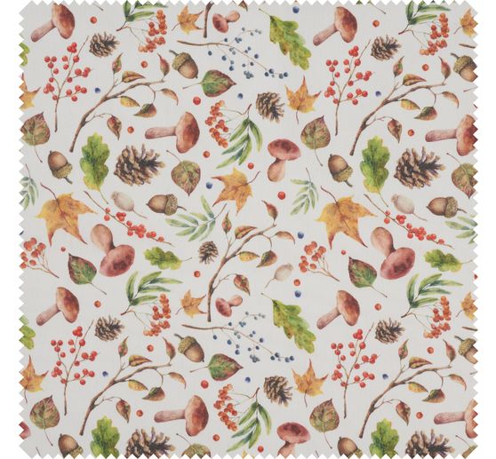 Motif fabric linen look "Autumn magic"